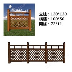 湖州塑木护栏厂家销售-塑木围栏尺寸示意图